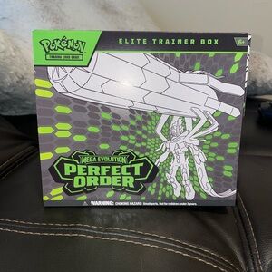 Mega Evolution Perfect Order Elite Trainer Box. DOES NOT CONTAIN PACKS!!